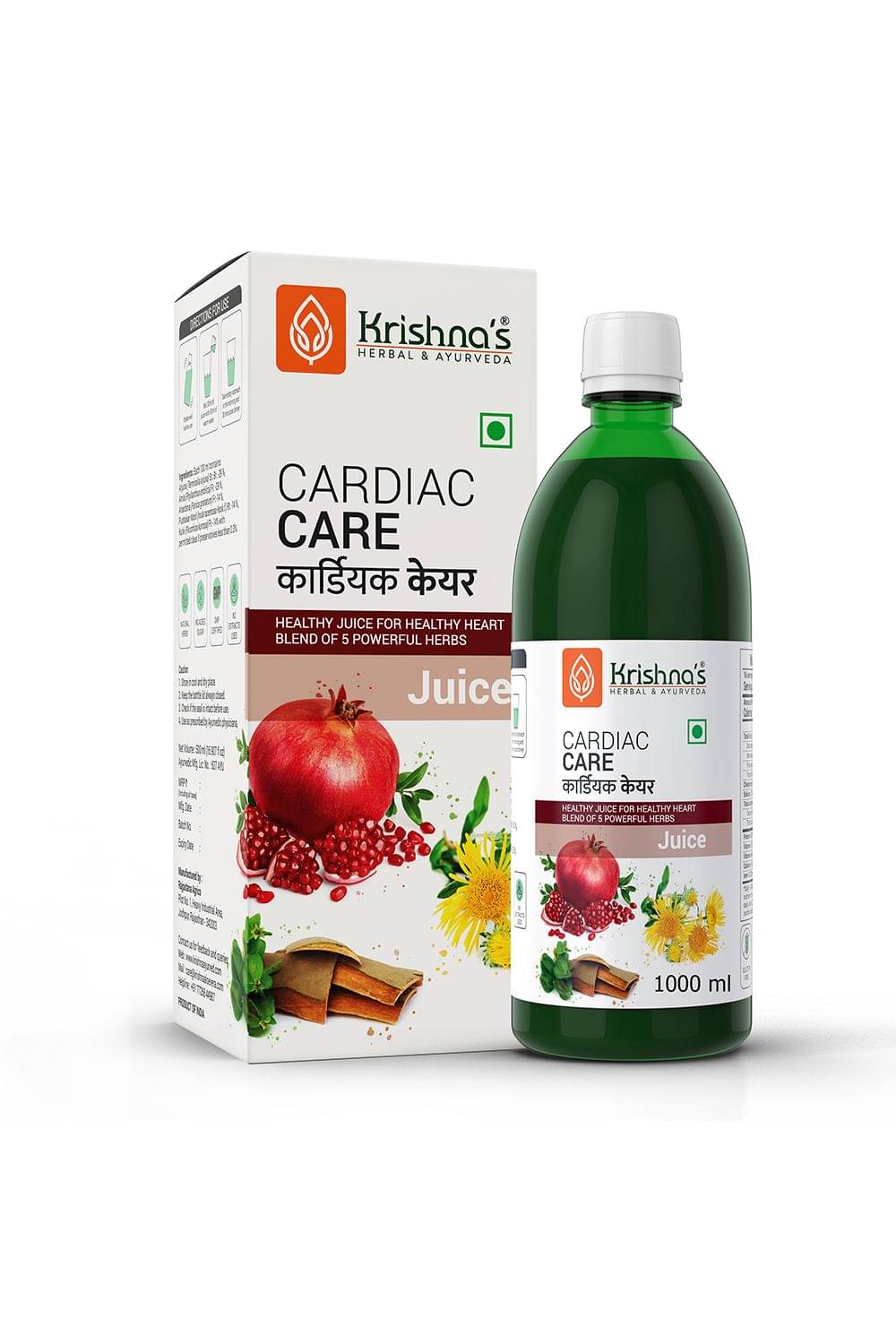    			Krishna's Herbal & Ayurveda Cardiac Care Juice 1000ml