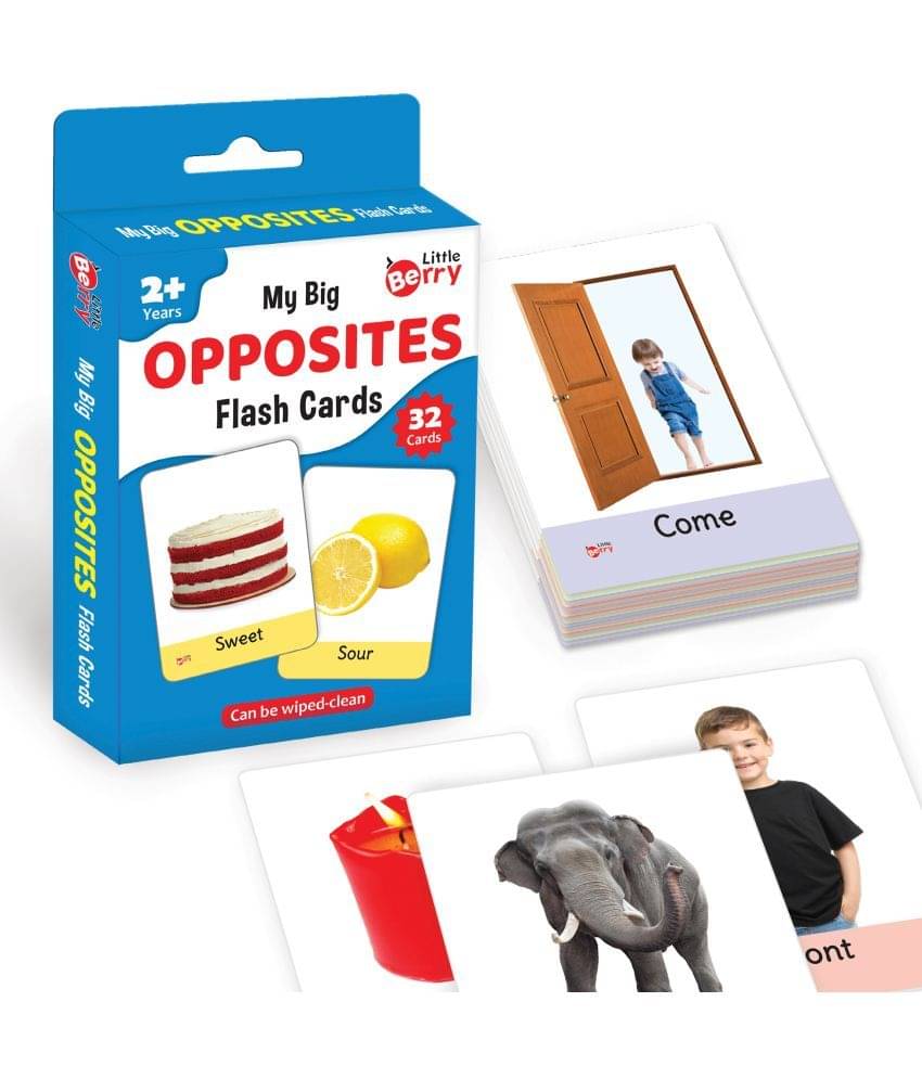 Little Berry Big Flash Cards for Kids: Opposites | 32 Double-sided Picture Cards, Durable & Water Resistant | Early Learning and Development Toy for Preschoolers & Toddlers 2-6 Years | Can Be Wiped & Cleaned     			Little Berry Big Flash Cards for Kids: Opposites | 32 Double-sided Picture Cards, Durable & Water Resistant | Early Learning and Development Toy for Preschoolers & Toddlers 2-6 Years | Can Be Wiped & Cleaned
