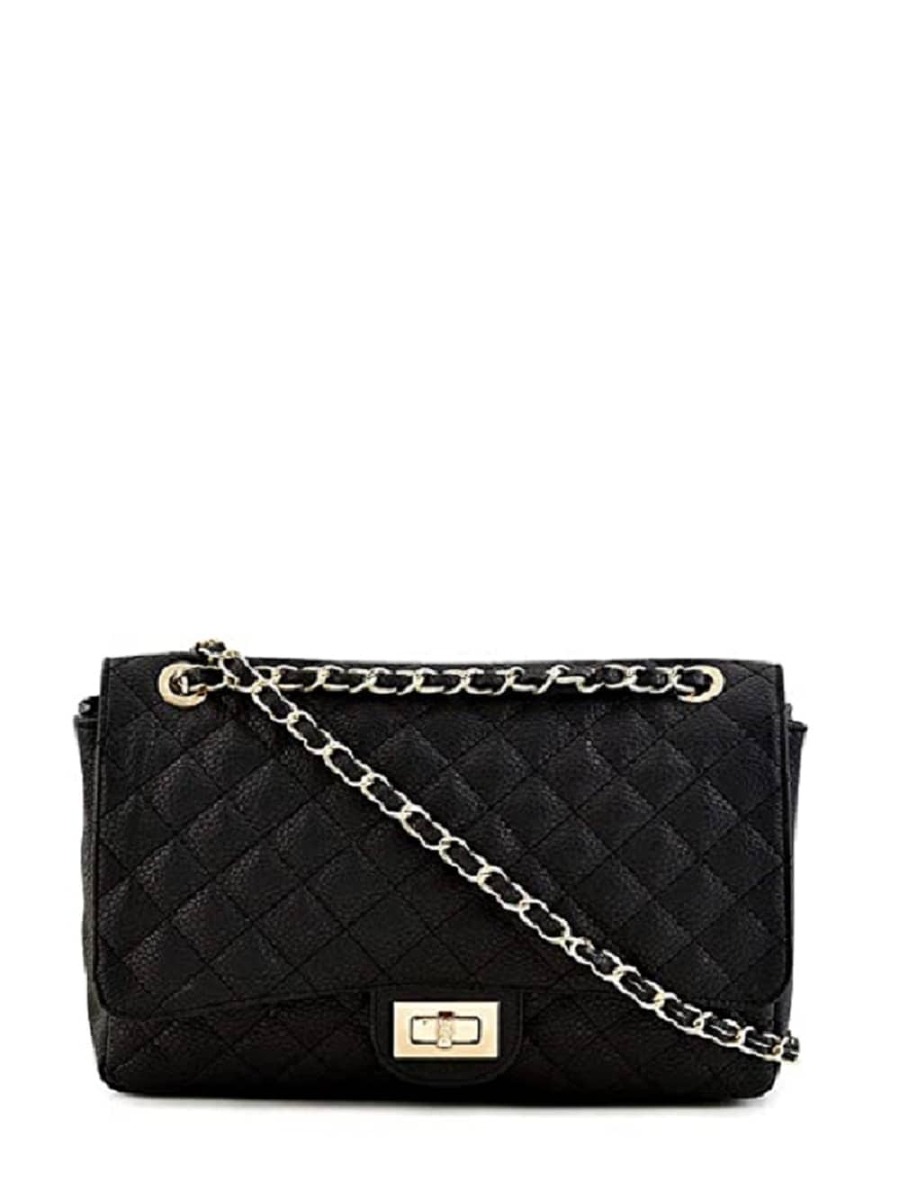 Lychee Bags Sling Bag PU Set of 1 ( Black ) - Handbags | Buy online on ZillyBuy
