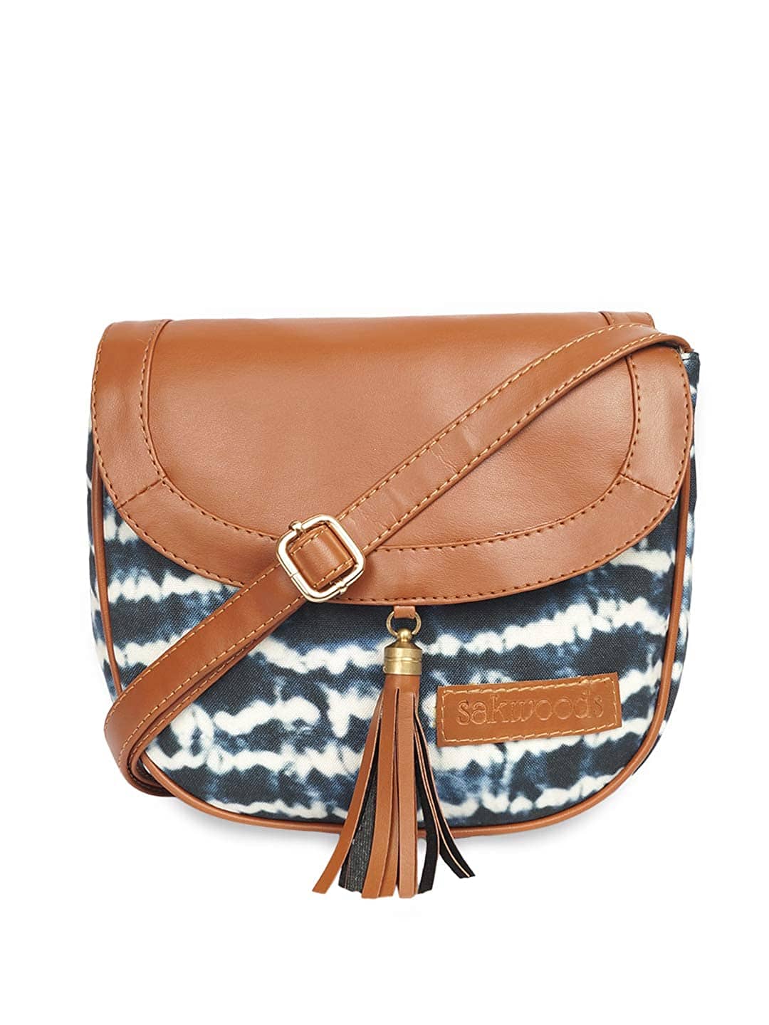 Lychee Bags Sling Bag Canvas Set of 1 ( Blue ) - Handbags | Buy online on ZillyBuy