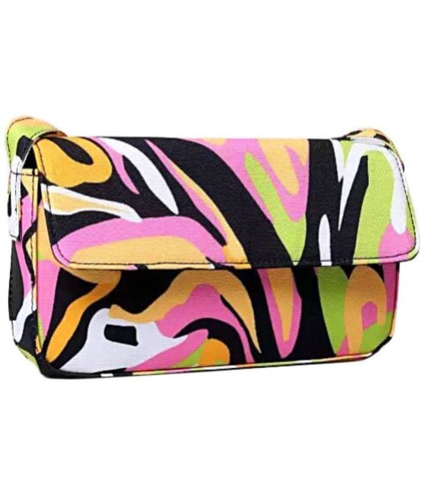     			Lychee Bags - Multicolor Canvas Handheld