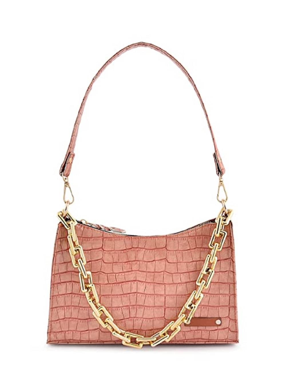     			Lychee Bags Shoulder Bag PU Set of 1 ( Pink )