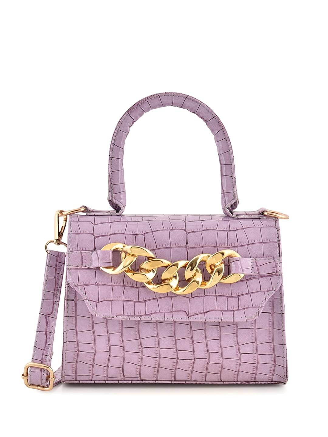     			Lychee Bags Sling Bag PU Set of 1 ( Purple )