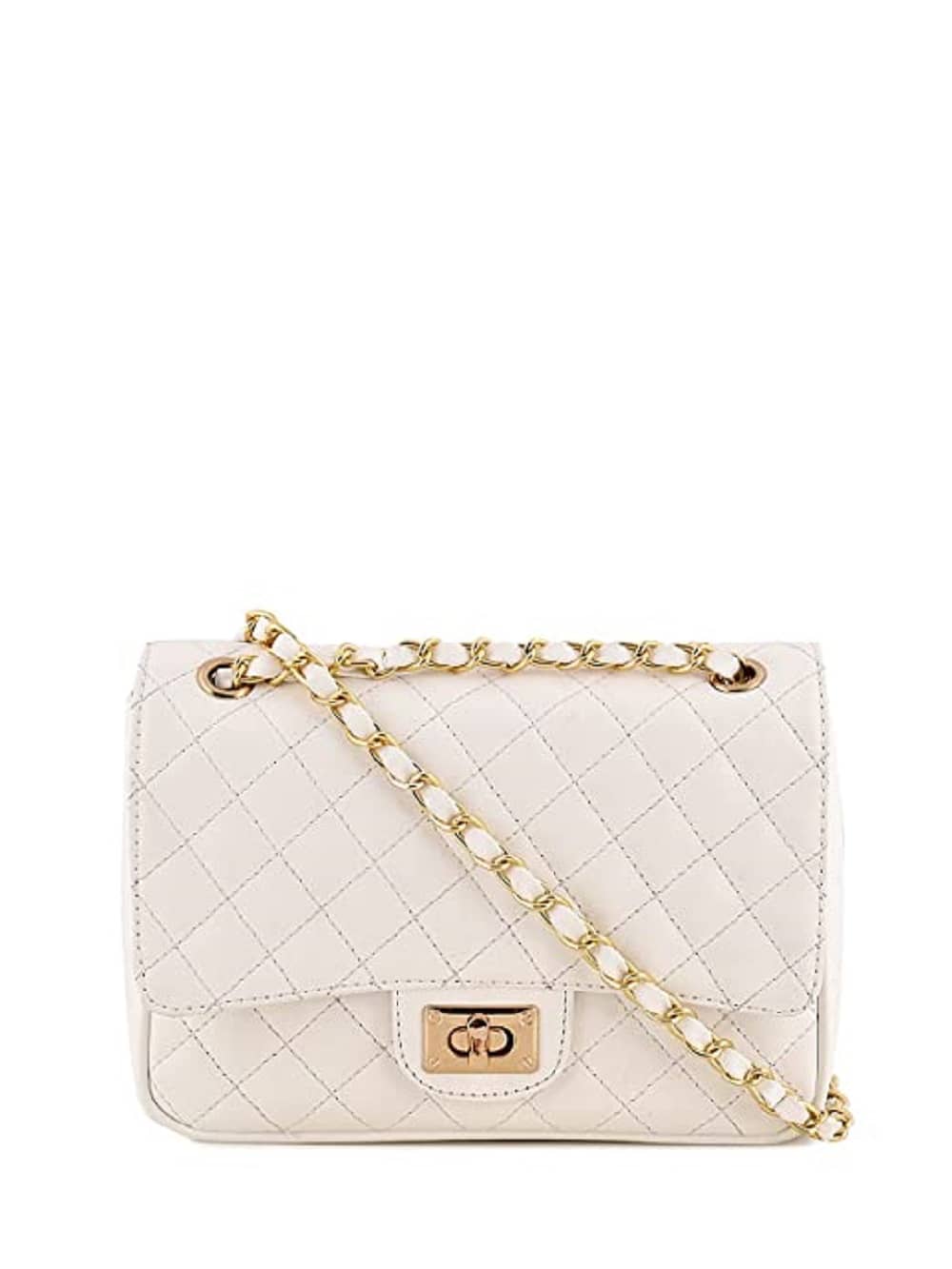 Lychee Bags Sling Bag PU Set of 1 ( White ) - Handbags | Buy online on ZillyBuy