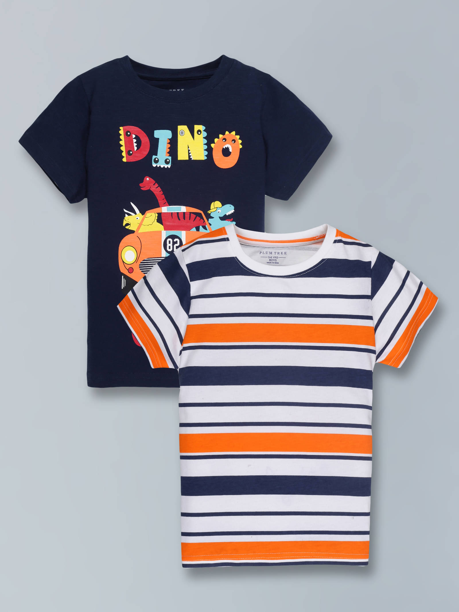     			PLUM TREE Pack of 1 Boys Cotton Blend Polo T-Shirt ( Multi Color )