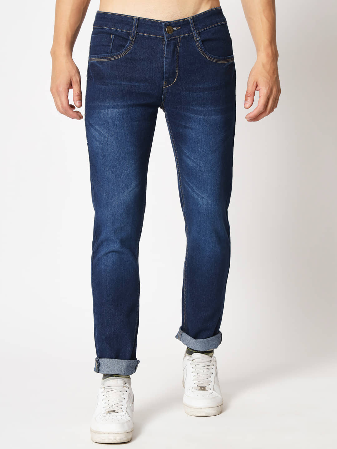 RAGZO - Blue Denim Slim Fit Men's Jeans ( Pack of 1 ) - Jeans | Buy online on ZillyBuy
