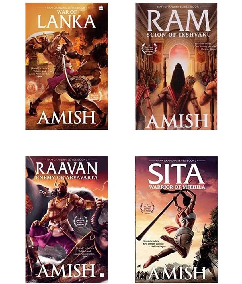 Ram Scion Of Ikshvaku & Raavan Enemy of Aryavarta, & SITA Warrior of Mithila, & War of Lanka ( Ram Chandra Series 4 Books Combo ) English , Paperback ,By Amish Tripathi