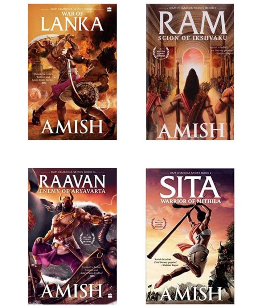 Ram Scion Of Ikshvaku & Raavan Enemy of Aryavarta, & SITA Warrior of Mithila, & War of Lanka ( Ram Chandra Series 4 Books Combo ) English , Paperback ,By Amish Tripathi Ram Scion Of Ikshvaku & Raavan Enemy of Aryavarta, & SITA Warrior of Mithila, & War of Lanka ( Ram Chandra Series 4 Books Combo ) English , Paperback ,By Amish Tripathi