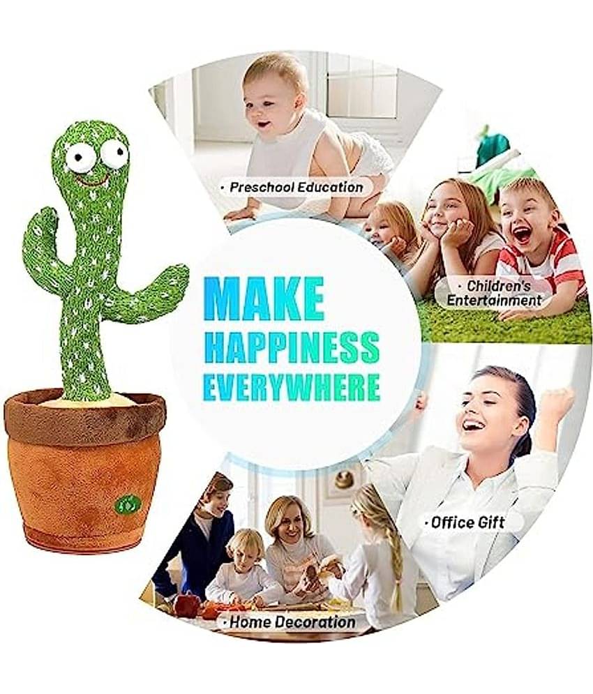 Talking Cactus Baby Toys for Kids Dancing Cactus Toys Can Sing Wriggle & Singing Recording Repeat What You Say Funny Education Toys for Children Playing Home Decor Items for Kids