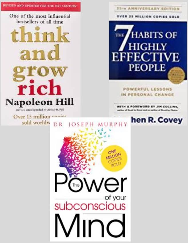 Think And Grow Rich + The 7 Habits of Highly Effective People + The Power of Your Subconscious Mind - Stationery | Buy online on ZillyBuy