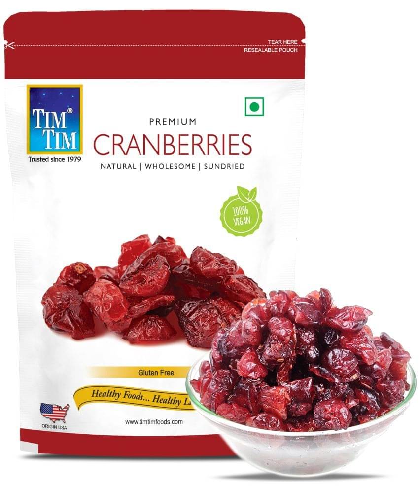 Tim Tim Dried US Cranberries | Cranberry, Healthy Snacks, Dry Fruits, Seeds & Berries, (500g) Tim Tim Dried US Cranberries | Cranberry, Healthy Snacks, Dry Fruits, Seeds & Berries, (500g)
