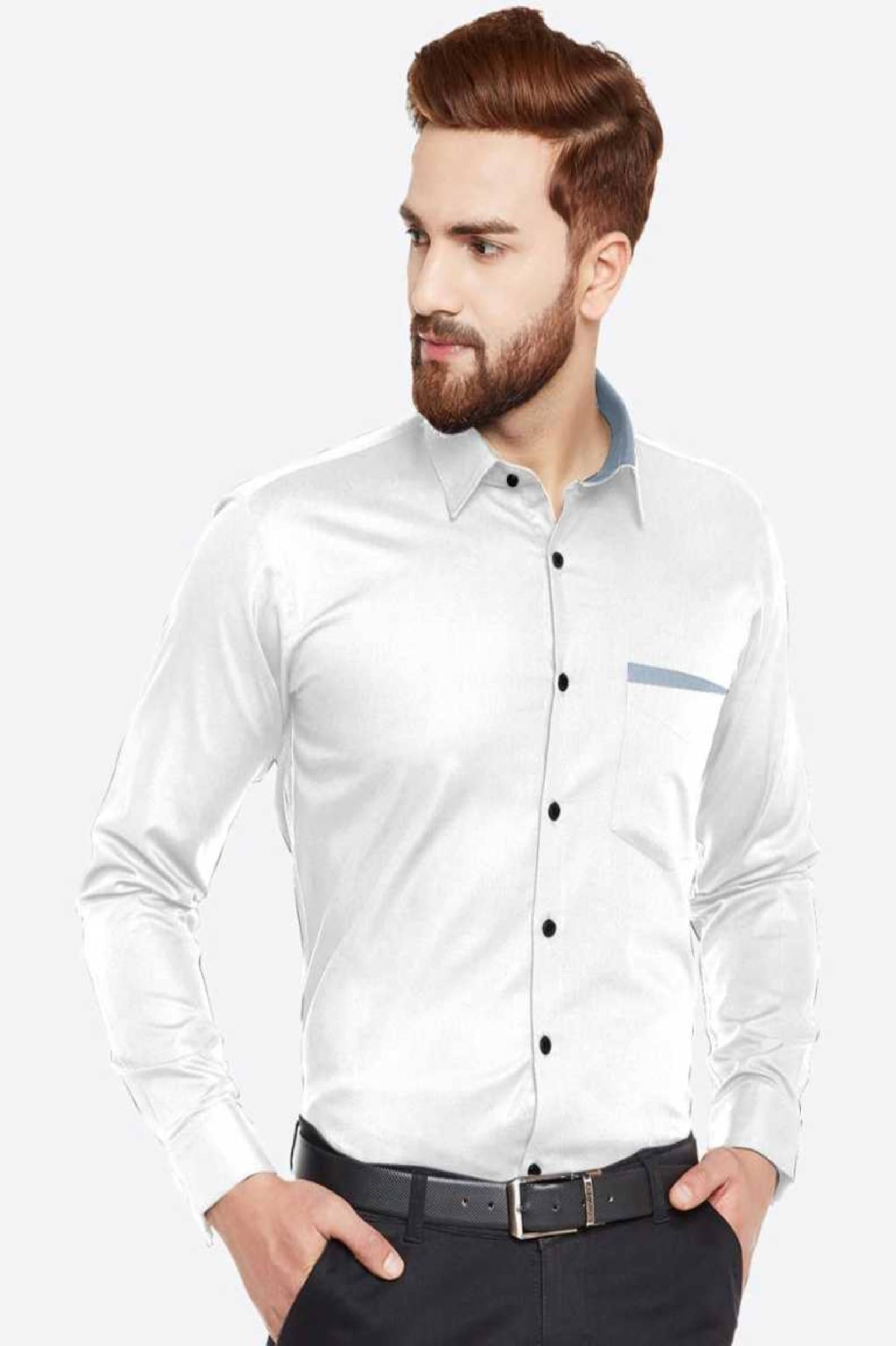 VERTUSY - White 100% Cotton Regular Fit Men's Casual Shirt ( Pack of 1 ) VERTUSY - White 100% Cotton Regular Fit Men's Casual Shirt ( Pack of 1 )