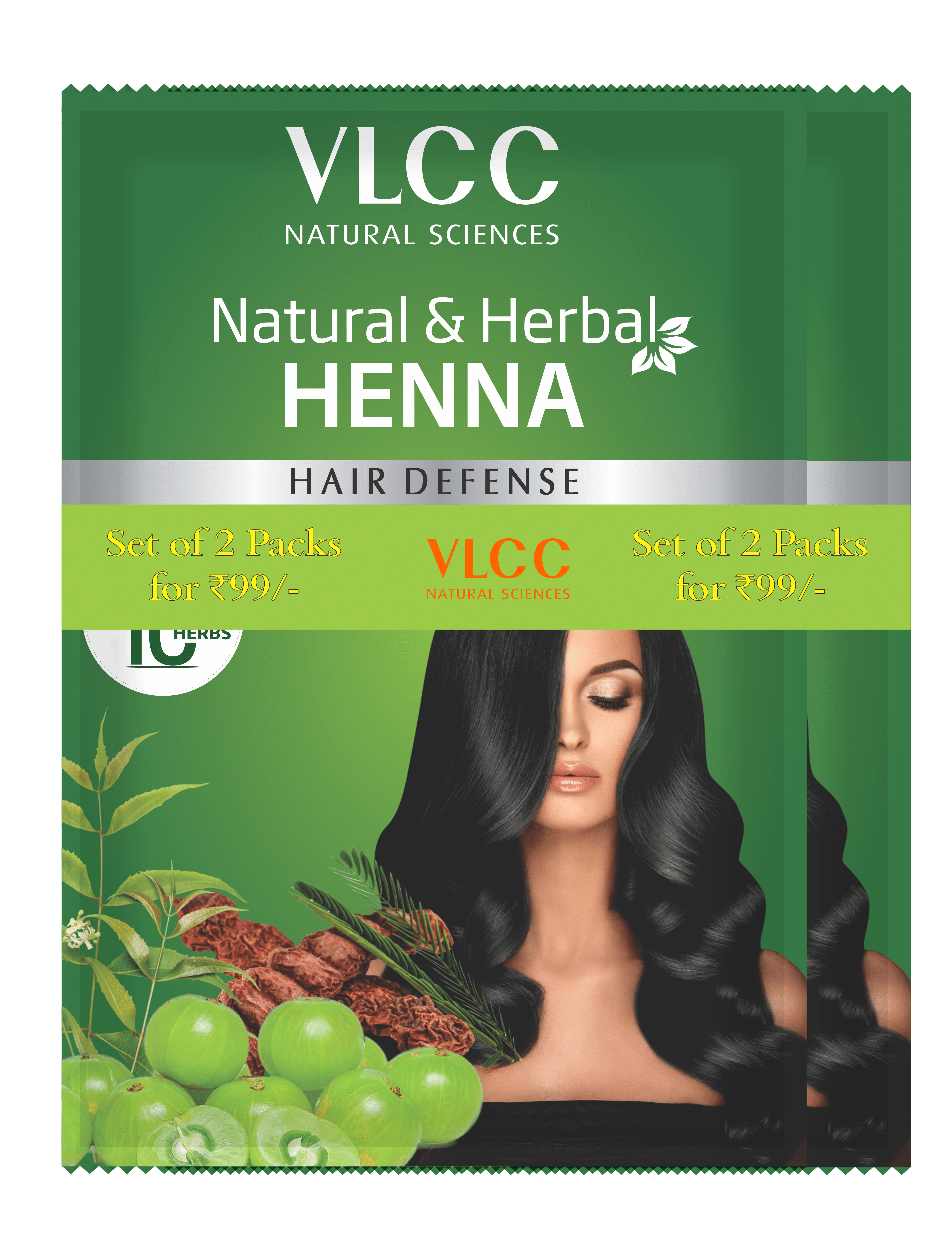 VLCC Natural & Herbal Henna ( Buy 1 get 1 Free) 240 g Each ( Pack of 3 ) VLCC Natural & Herbal Henna ( Buy 1 get 1 Free) 240 g Each ( Pack of 3 )