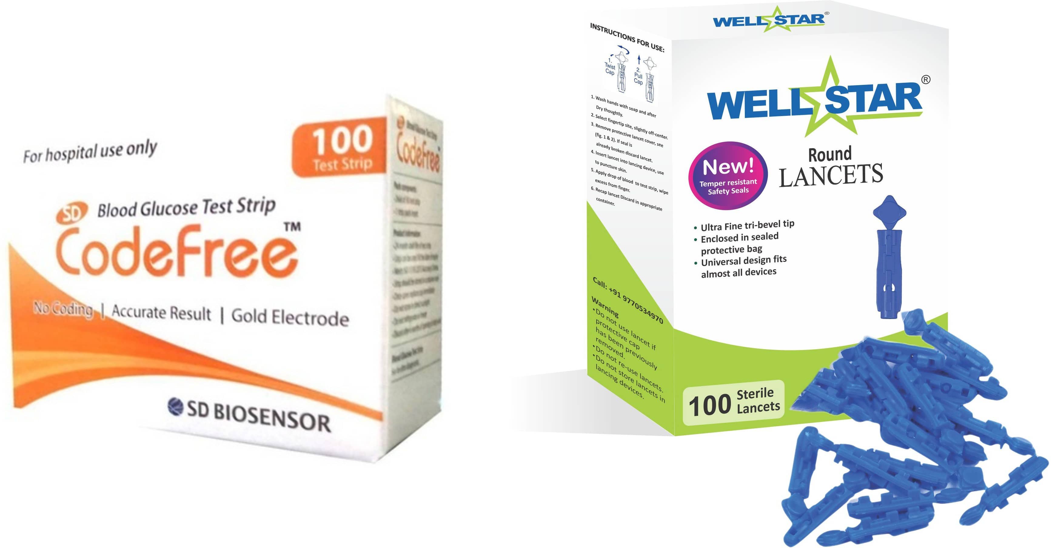 Wellstar - 100 Lancets