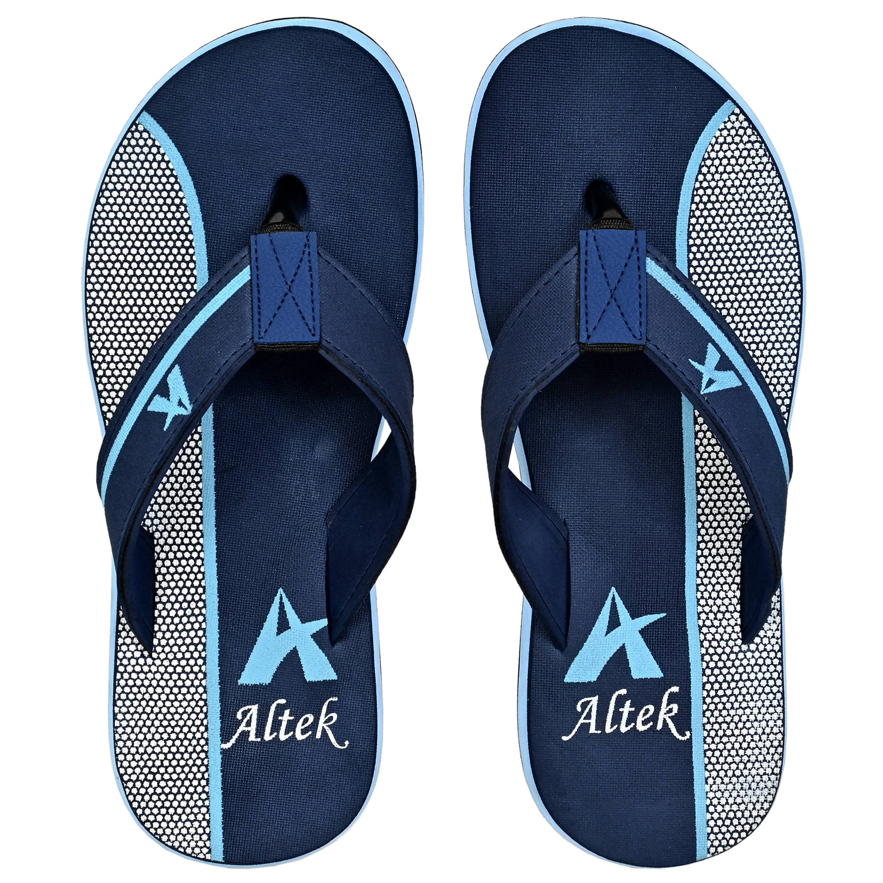     			Altek - Blue Men's Thong Flip Flop