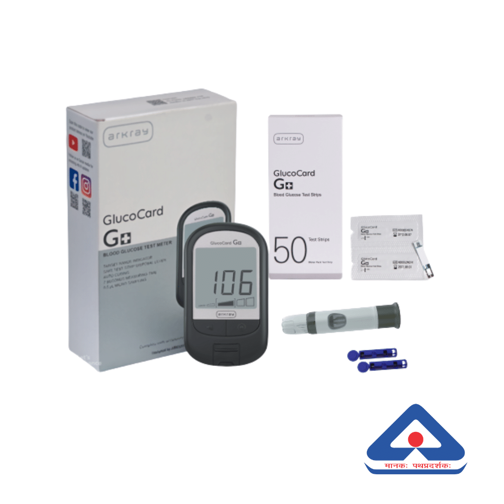     			Arkray G+ With 50 Strips 25 Lancets Glucometer