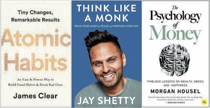     			Atomic Habits + Think Like A Monk + The Psychology of Money