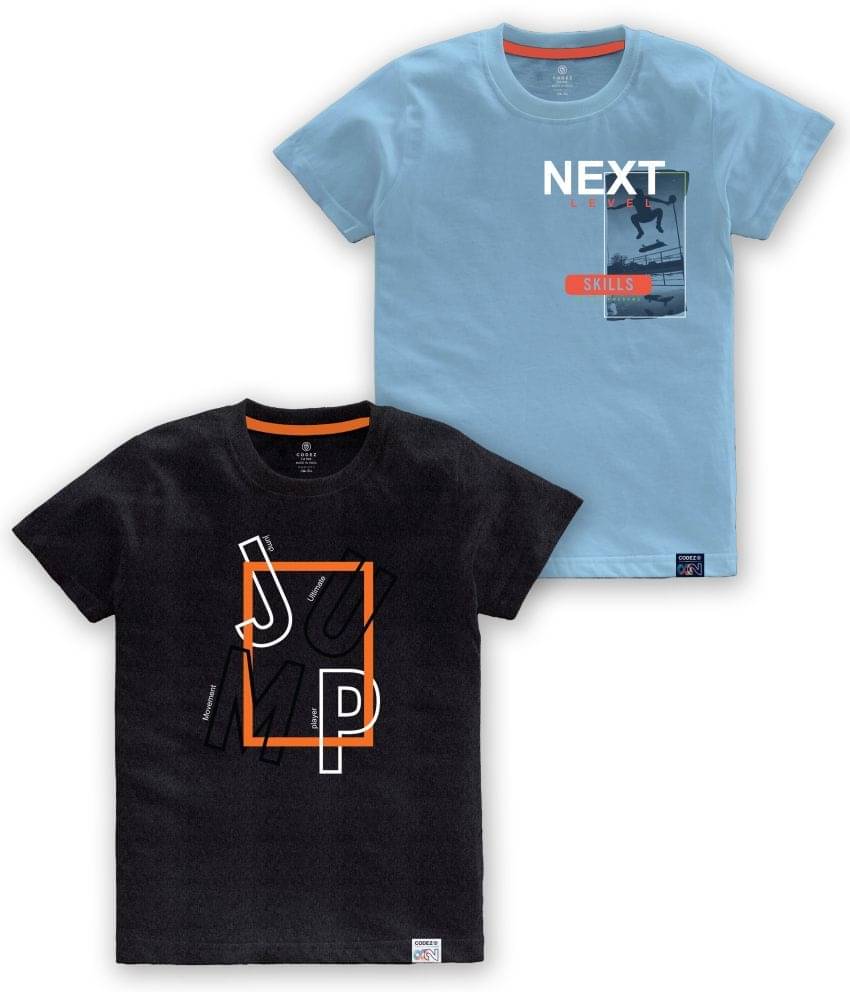     			CODEZ Pack of 1 Boys Cotton Blend T-Shirt ( Multi Color )