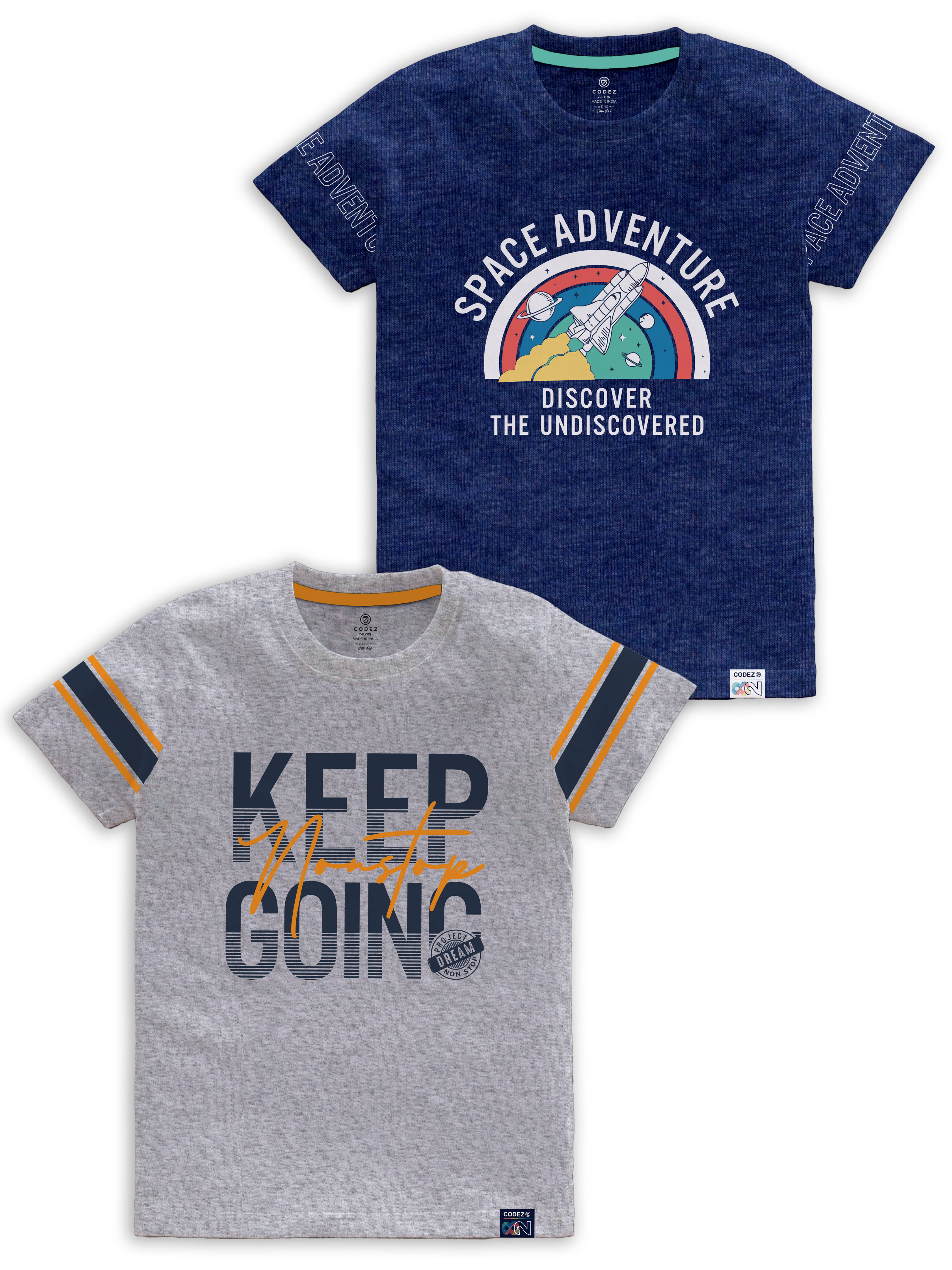     			CODEZ Pack of 1 Boys Cotton Blend T-Shirt ( Multi Color )