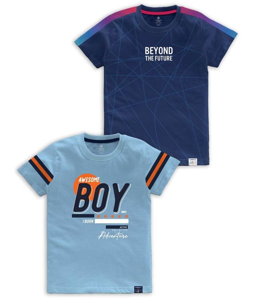     			CODEZ Pack of 1 Boys Cotton Blend T-Shirt ( Multi Color )