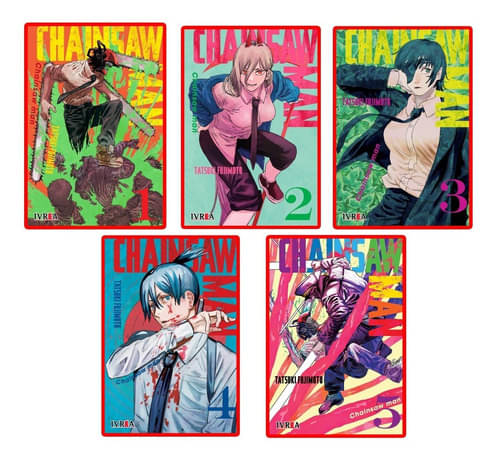 Combo Chainsawman Vol. 01, 02, 03, 04 Y 05 - Manga Combo Chainsawman Vol. 01, 02, 03, 04 Y 05 - Manga