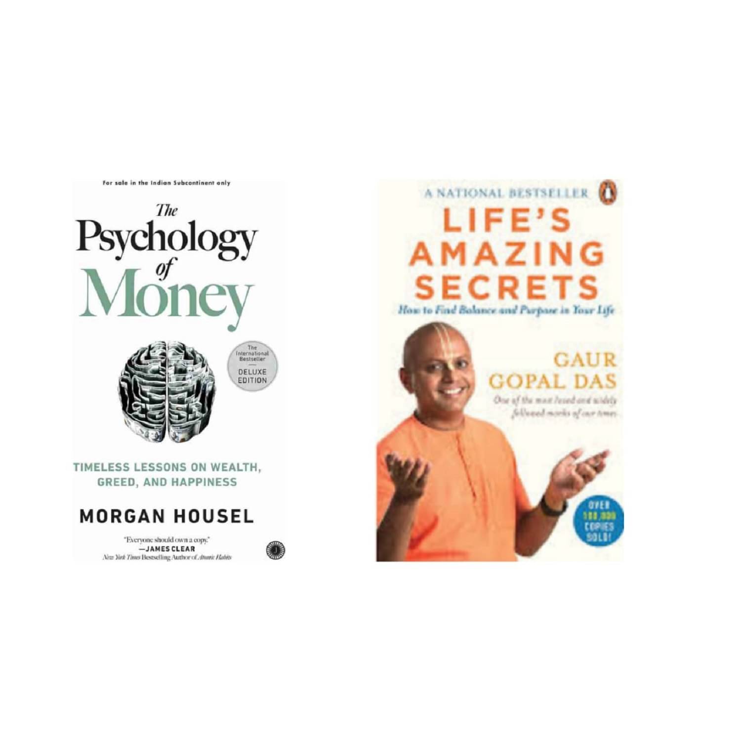 ( Combo Of 2 Pack) The Psychology of Money & Life's Amazing Secrets English Edition Book Paperback By ( Morgan Housel & Gaur Gopal Das ) ( Combo Of 2 Pack) The Psychology of Money & Life's Amazing Secrets English Edition Book Paperback By ( Morgan Housel & Gaur Gopal Das )