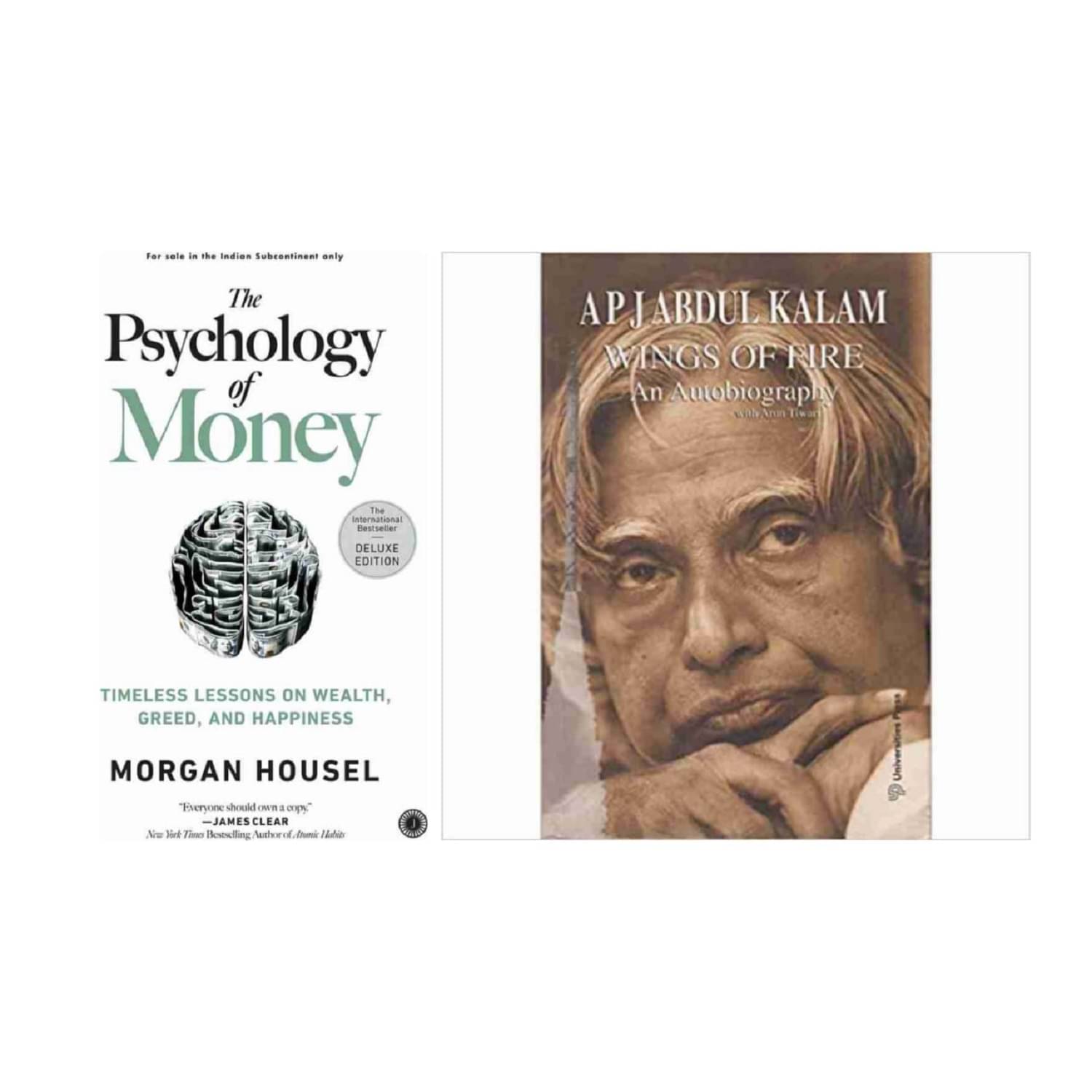     			( Combo Of 2 Pack) The Psychology of Money & Wings of Fire An Autobiography English Edition Book Paperback By ( Morgan Housel & A.P.J. Abdul Kalam )