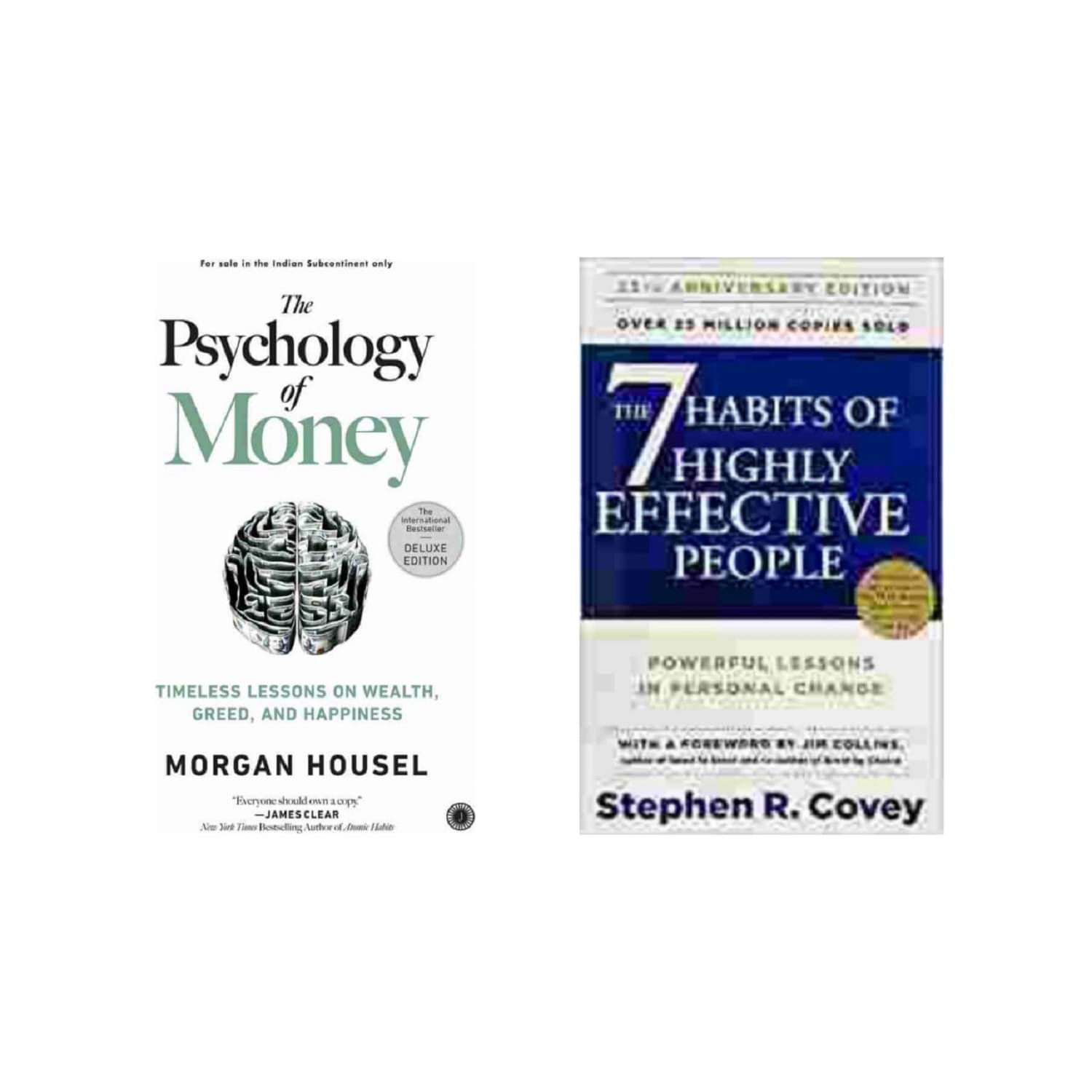 ( Combo Of 2 Pack) The Psychology of Money &The 7 Habits of Highly Effective - English Edition Book Paperback By ( Morgan Housel & R. Stephen Covey ) ( Combo Of 2 Pack) The Psychology of Money &The 7 Habits of Highly Effective - English Edition Book Paperback By ( Morgan Housel & R. Stephen Covey )