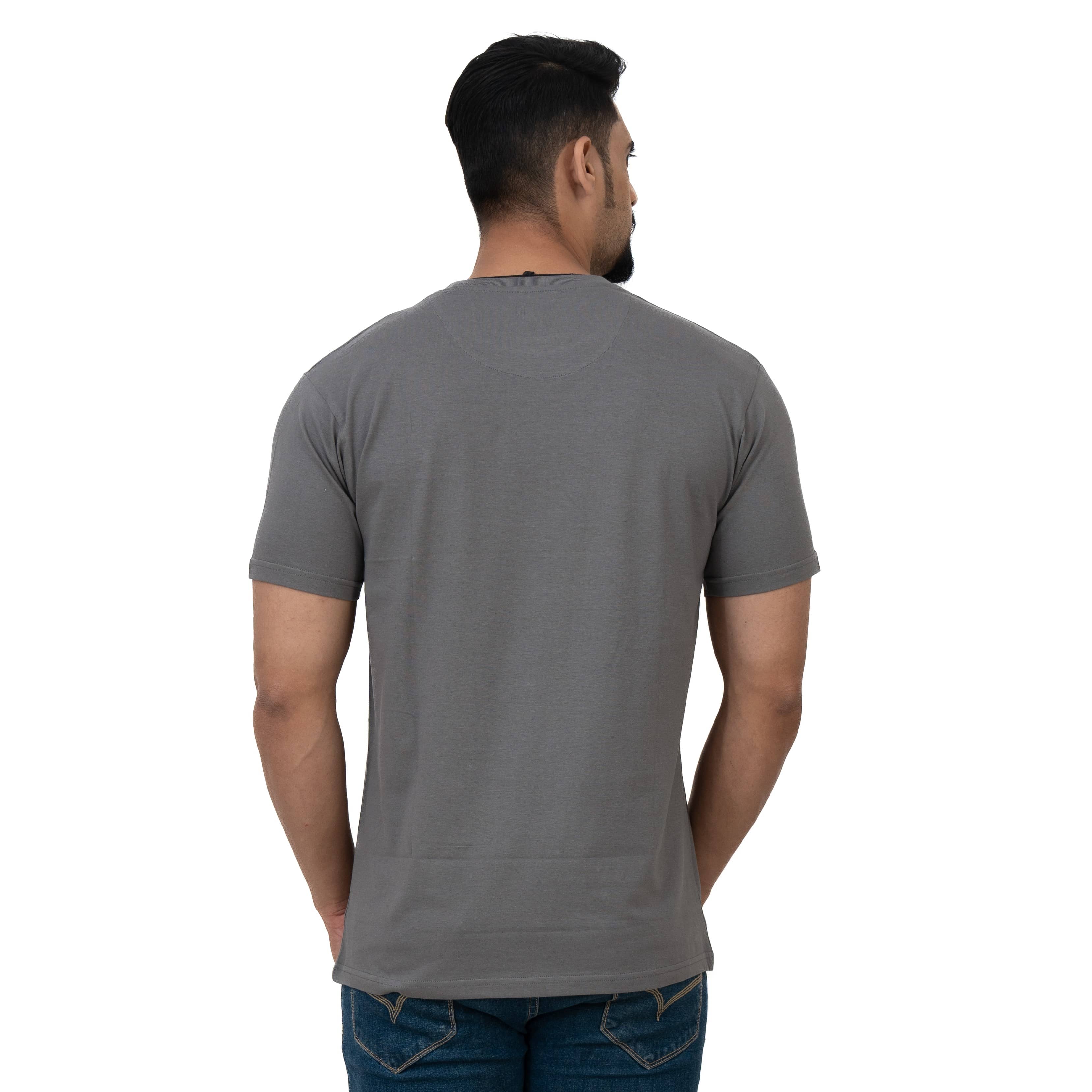 Cotstyle Pack of 1 Cotton Regular Fit Men's T-Shirt ( Grey )