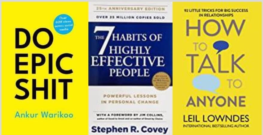     			Do Epic Shit + 7 habits of highly effective people + How To Talk Any One