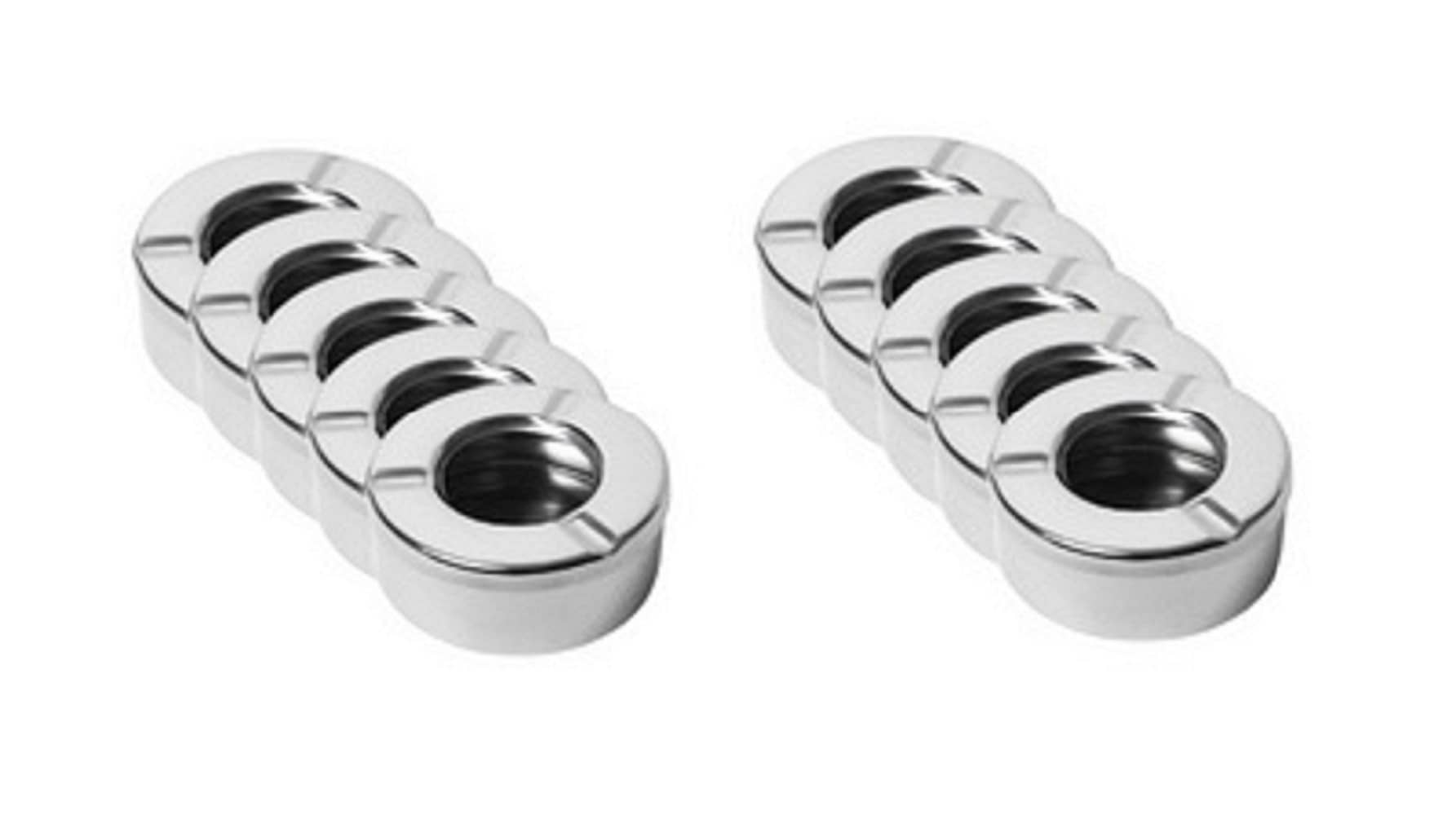 Dynore Stainless Steel Lid Ash Tray- Set of 10 - Cookware | Buy online on ZillyBuy
