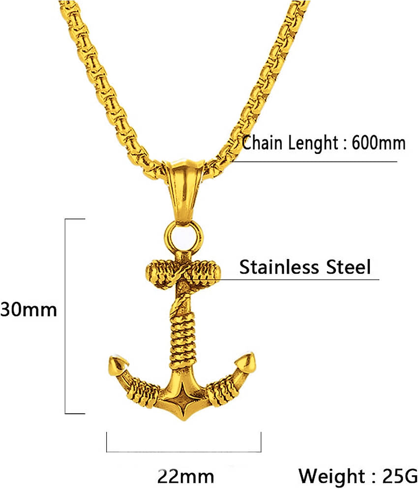 Fashion Frill Golden Men Chain for Boys and Man Long Stylish Chain Pendant Silver Plated Alloy Chain