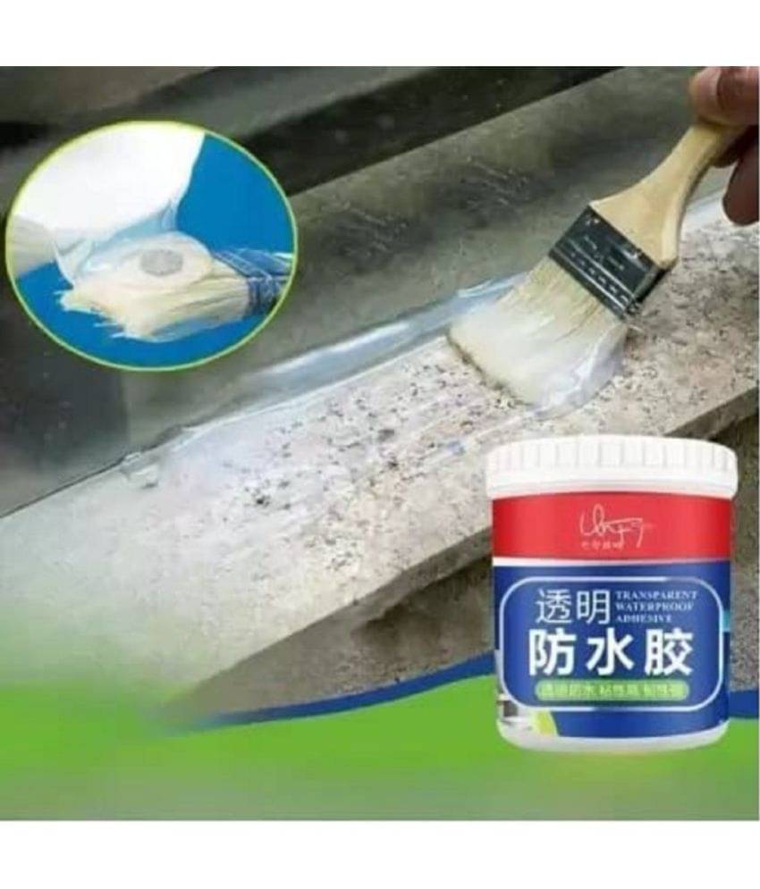     			Geeta enterprise-invisible Waterproof Glue  Waterproof Gel Bathroom Roof Top Concrete Wall Water Repellent Waterproof Paint No Leak (300 Gm)