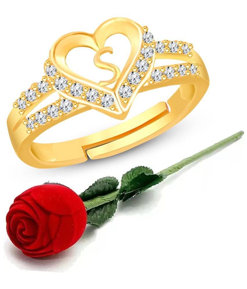     			HEER COLLECTION - Gold Rings ( Pack of 1 )