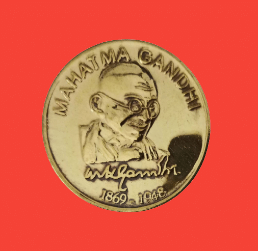     			Hop n Shop - Mahatma Gandhi 24kt Gold Plated UNC 1 Numismatic Coins