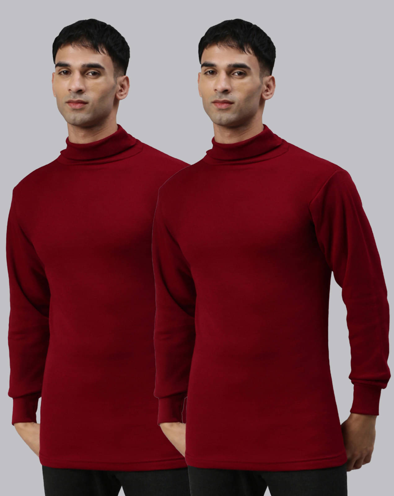Lux Cottswool Pack of 2 Cotton Blend Thermal Tops For Men's ( Maroon ) Lux Cottswool Pack of 2 Cotton Blend Thermal Tops For Men's ( Maroon )