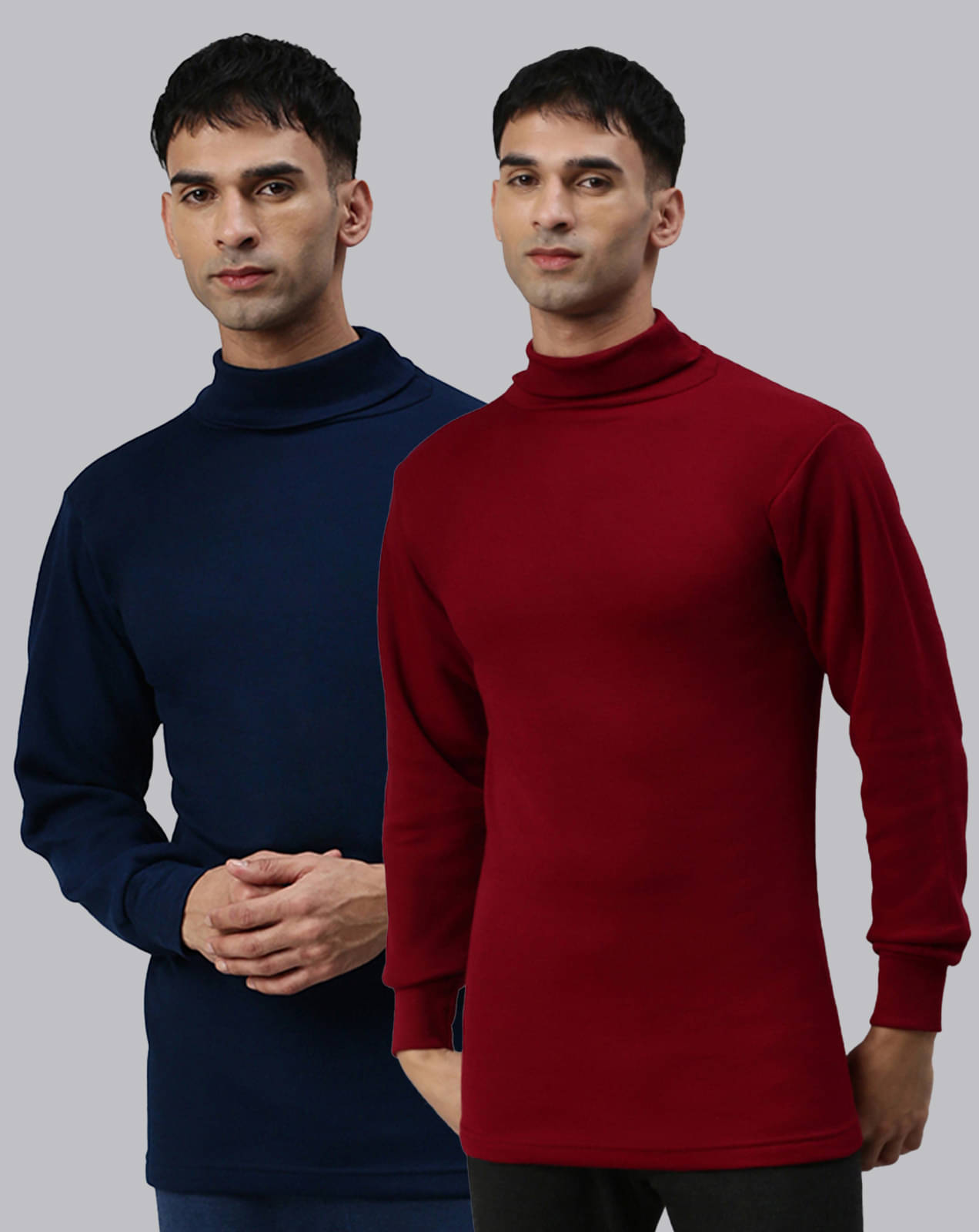     			Lux Cottswool - Multicolor Cotton Blend Men's Thermal Tops ( Pack of 2 )