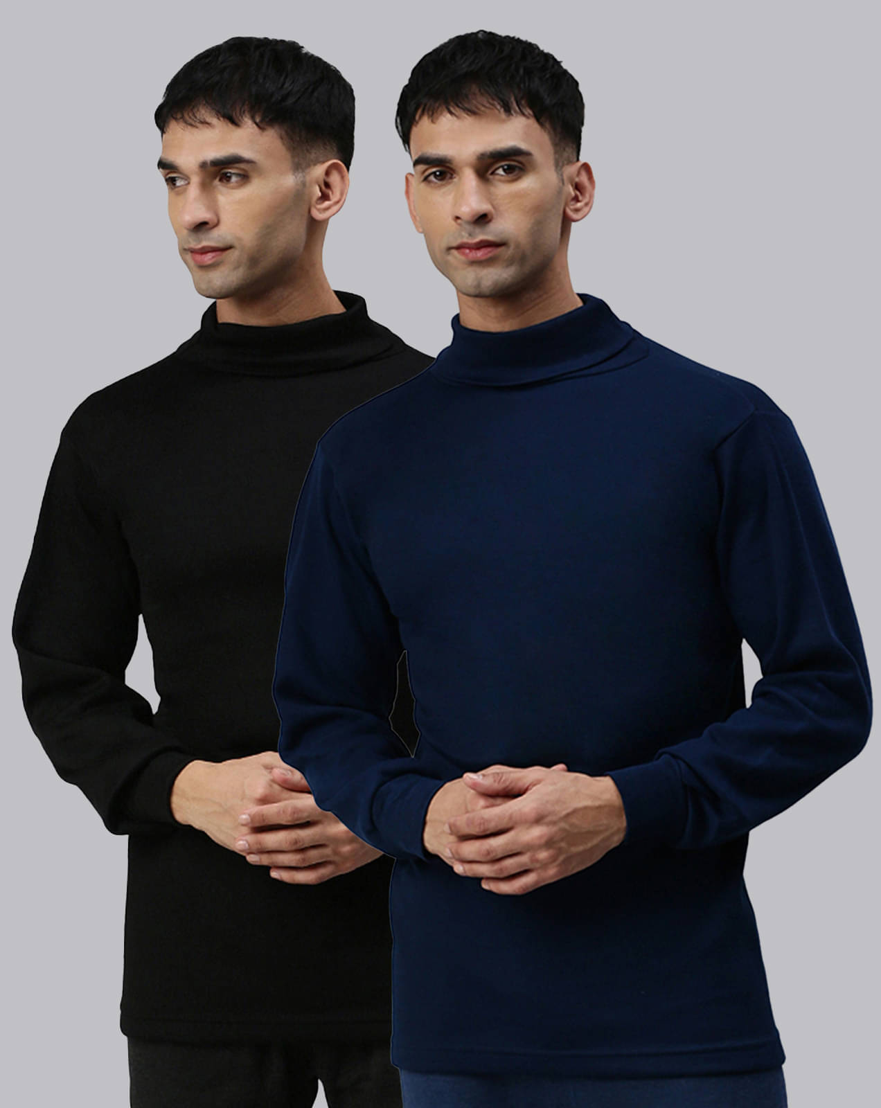     			Pack of 2 Lux Cottswool - Multicolor Cotton Blend Men's Thermal Tops