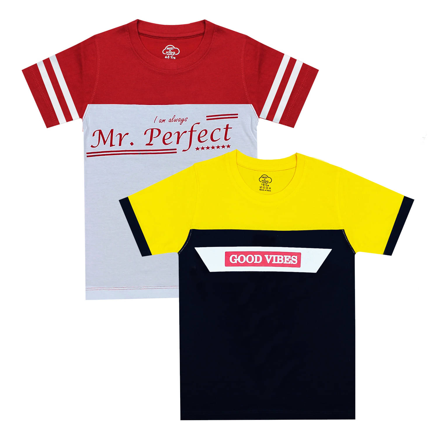     			MIST N FOGG Pack of 1 Boys Cotton Blend T-Shirt ( Multicolor )