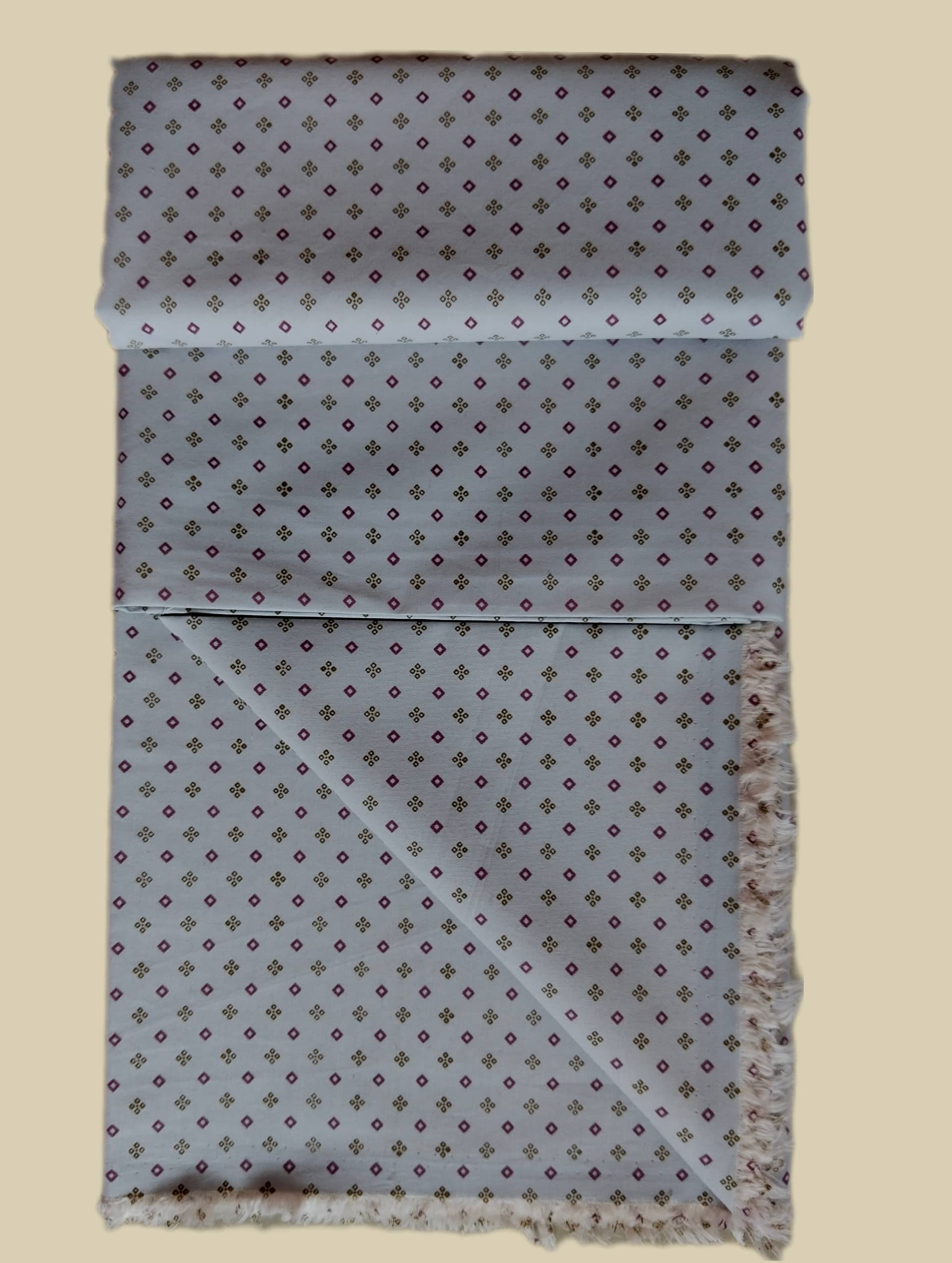 Makhanchor - Beige Cotton Men's Unstitched Shirt Piece ( Pack of 1 ) - Unstitched Fabrics | Buy online on ZillyBuy