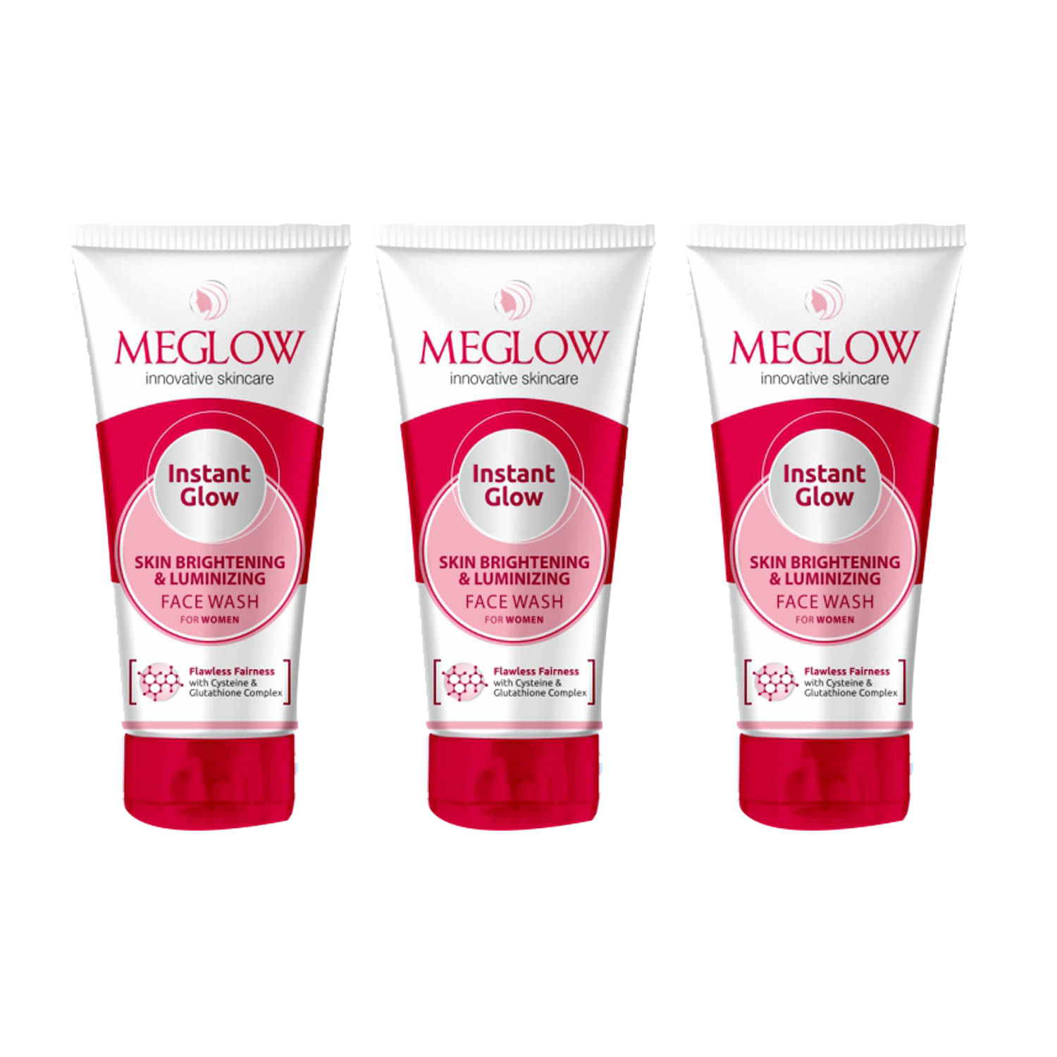     			Meglow Skin Brightening & Facewash For Women it Removes Tanning & Dead Skin 70g ( Pack of 3 )