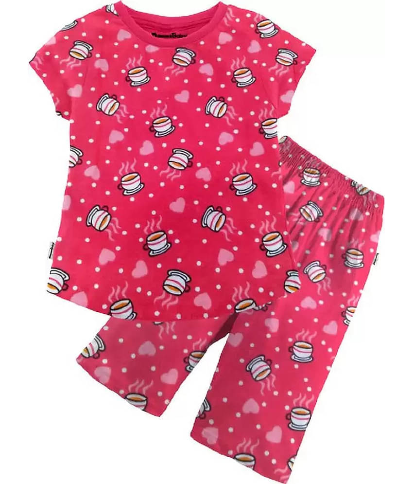 NammaBaby Pack of 1 Girls Cotton Capris ( White )