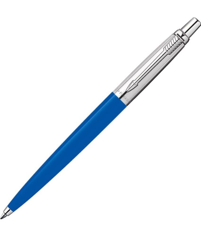 PARKER Jotter Standard Body Chrome Trim Ball Pen (Blue)