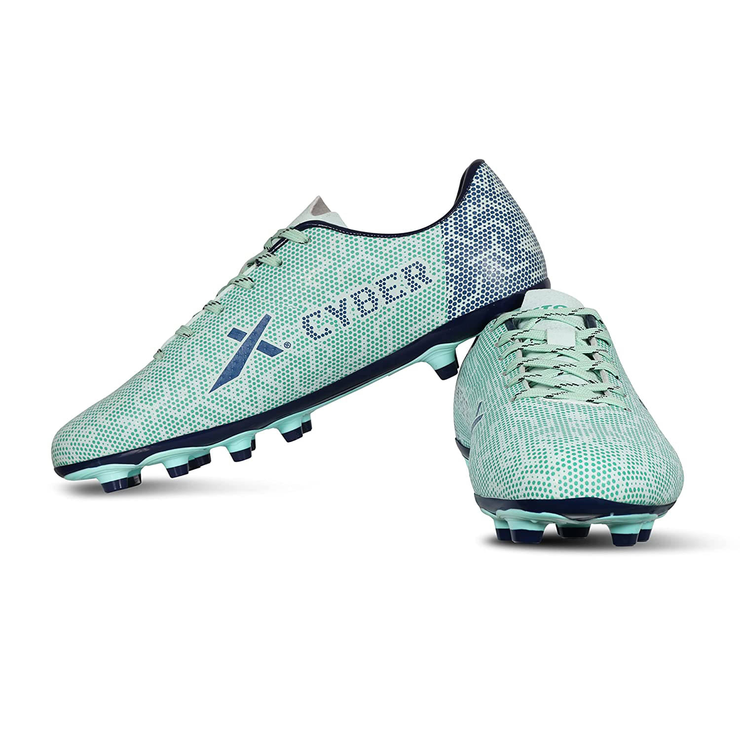     			Vector X CYBER Navy Seagreen Multi Color Football Shoes