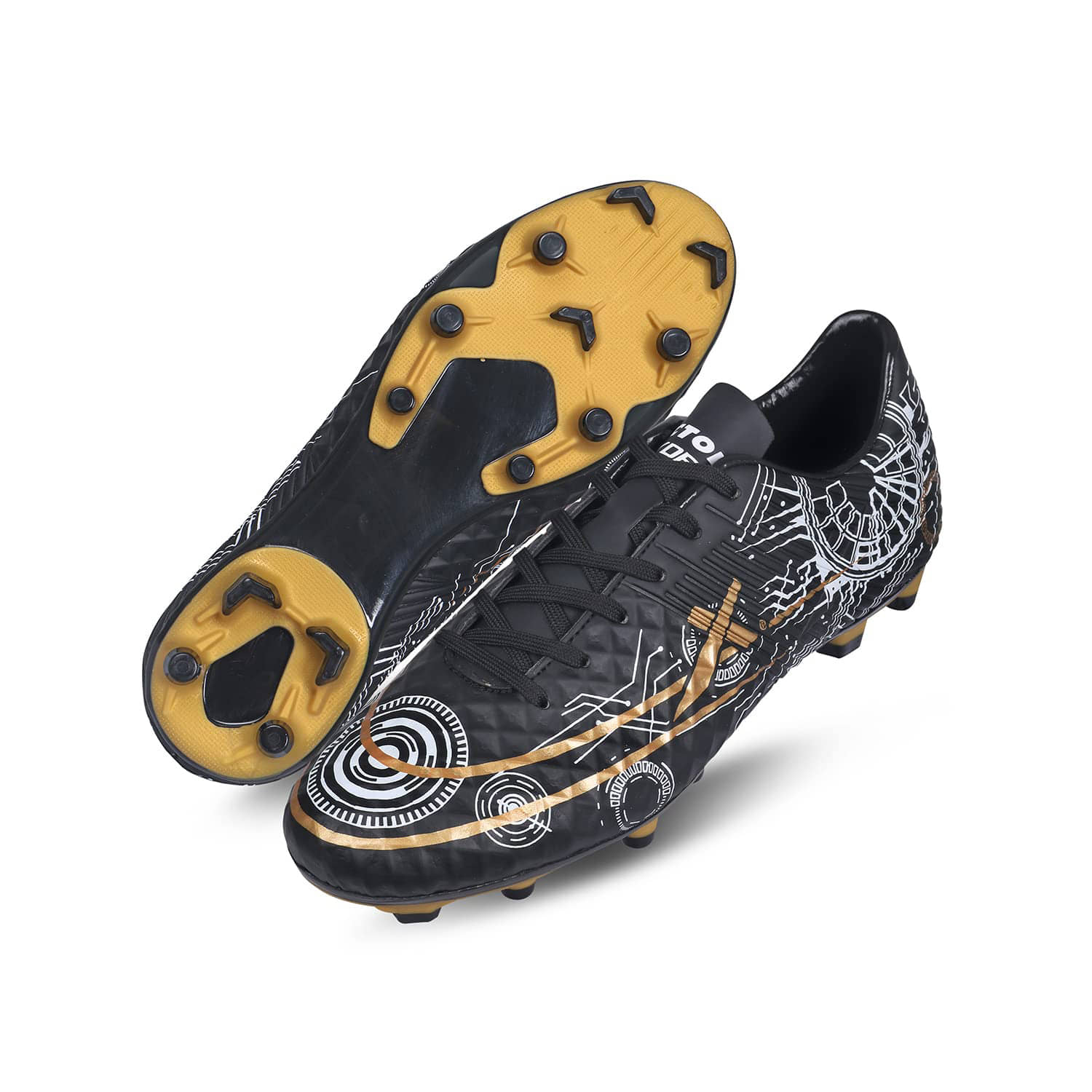 Vector X HYDRA-X Black Gold Football Shoes - Sports Shoes | Buy online on ZillyBuy