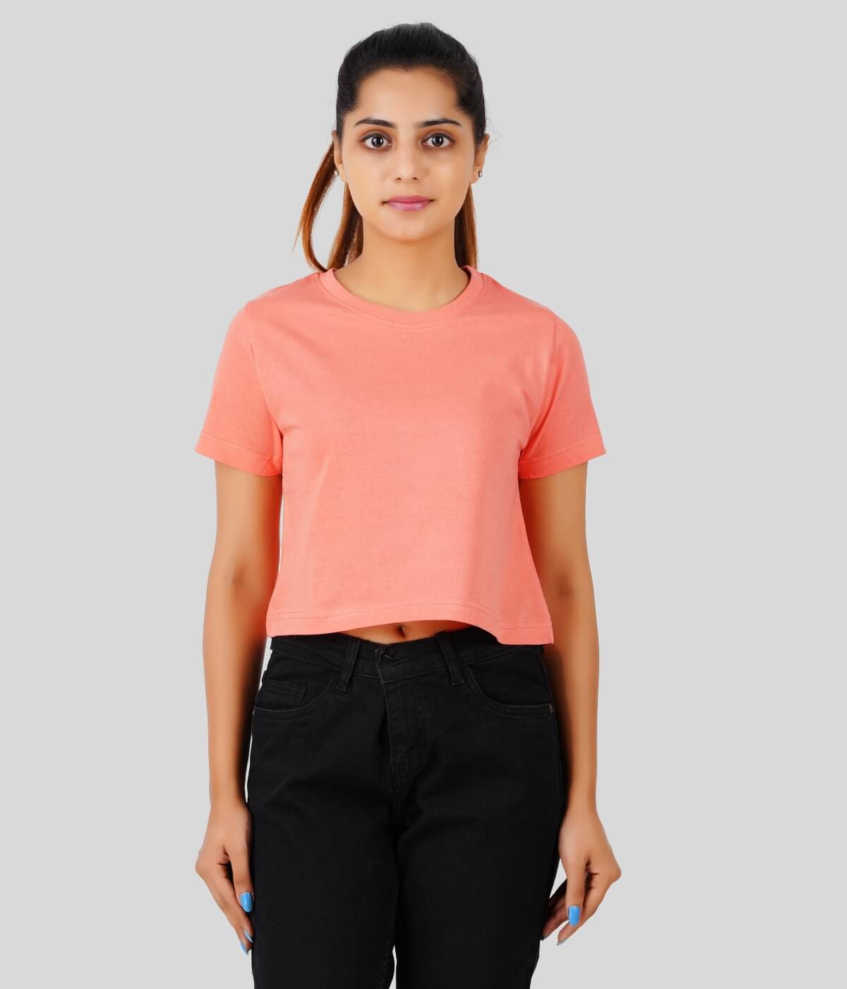 ferocious Women's Cotton Crop Top ( Pink ) ferocious Women's Cotton Crop Top ( Pink )