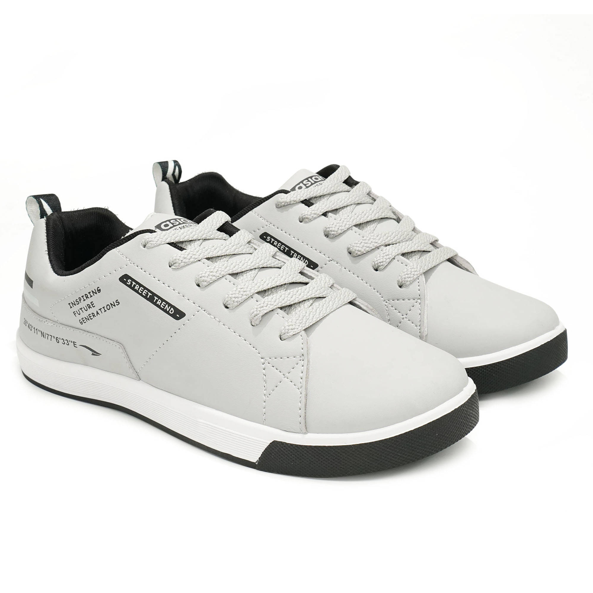     			ASIAN SNIPER-17 Light Grey Men's Sneakers