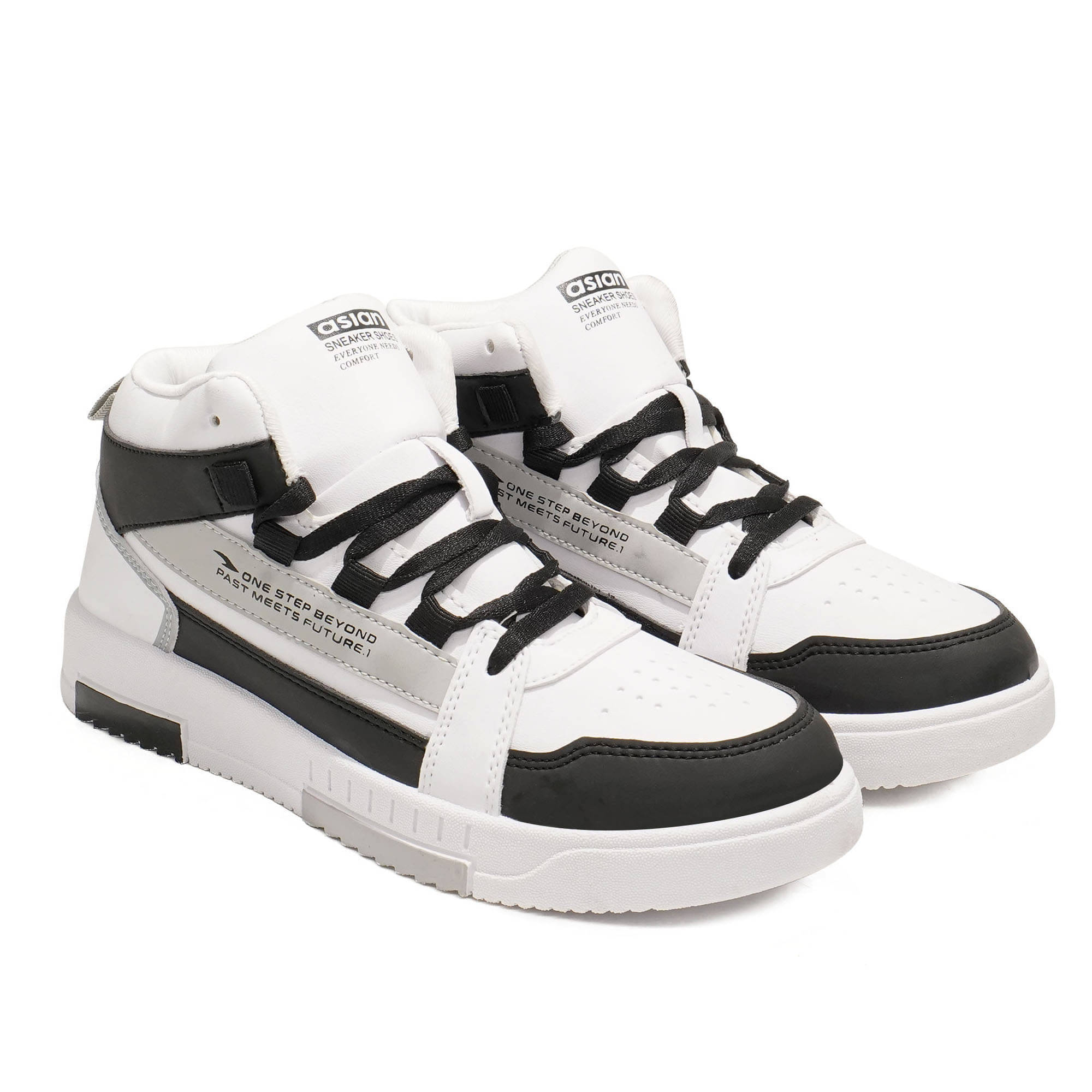     			ASIAN White Men's Sneakers