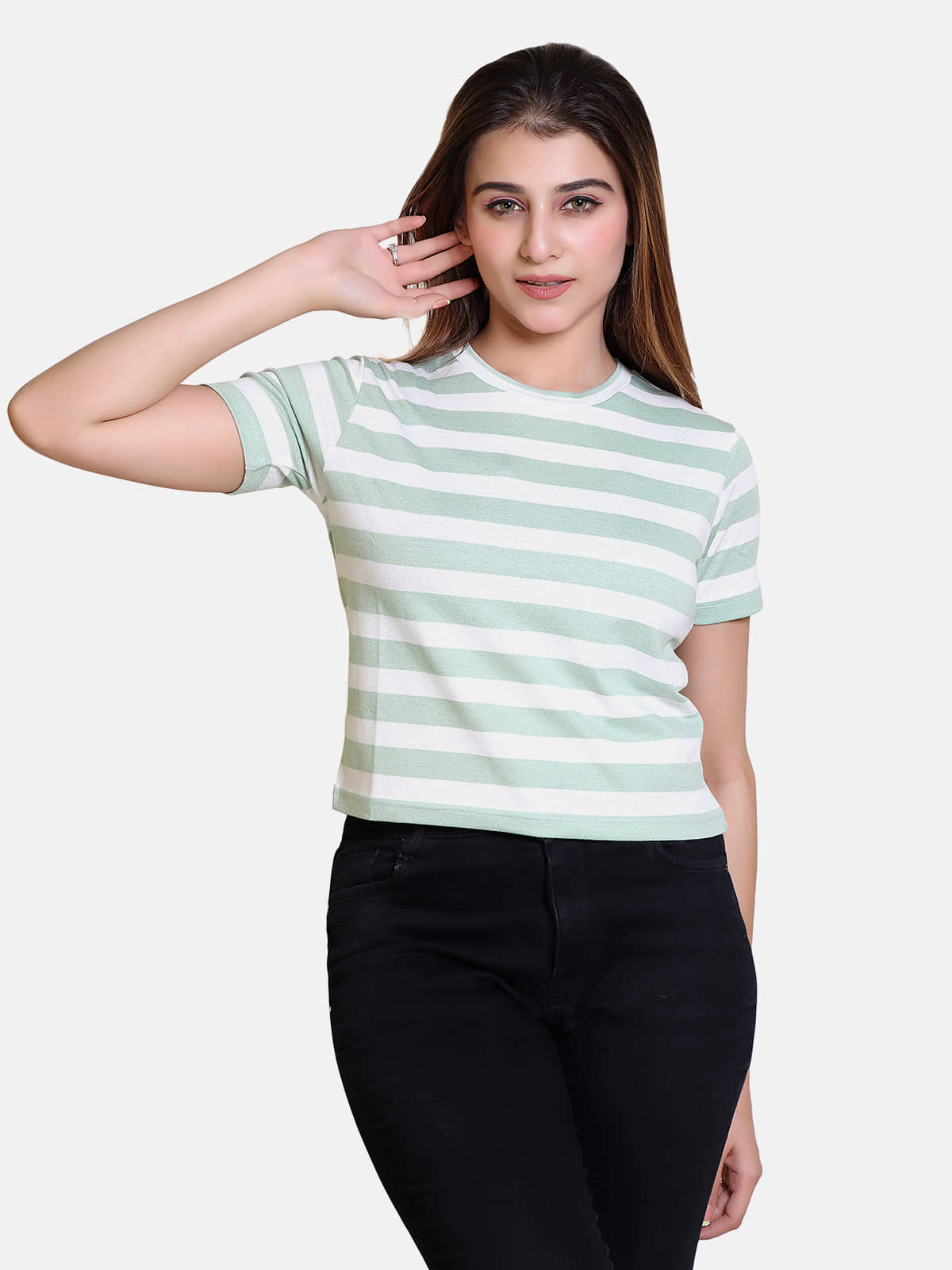 Bombay Velvet - Multi Color Cotton Blend Women's Regular Top ( Pack of 1 )