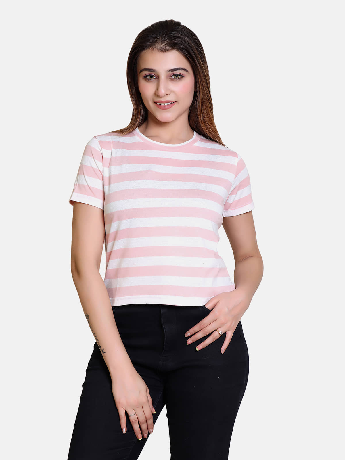 Bombay Velvet - Multi Color Cotton Blend Women's Regular Top ( Pack of 1 )